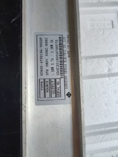 Sendao / 森岛电气 SD900-4T0015G/0022P Motor & Drive Component product photo 2