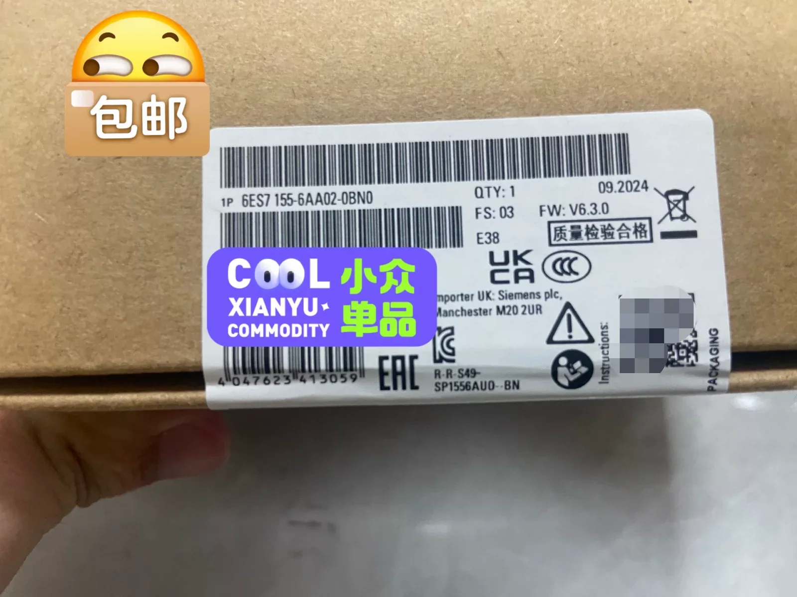 Siemens 6ES7155-6AA02-0BN0 Industrial Automation Component — product photo 1 of 3