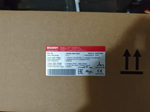 Beckhoff AX5106-0000-0200 Motor & Drive Component product photo 1