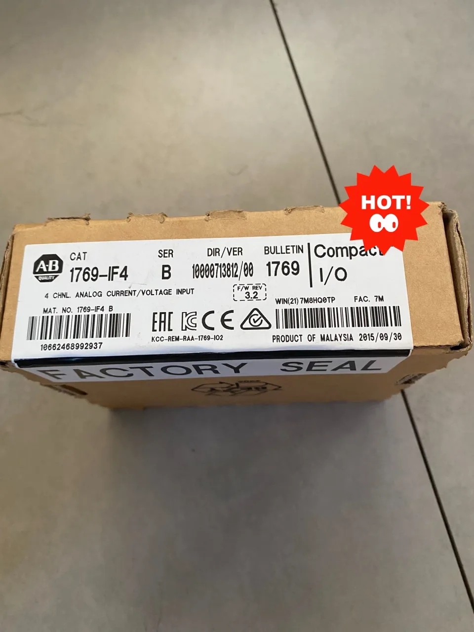 Allen-Bradley 1769-IF4 Industrial Automation Component product photo 1