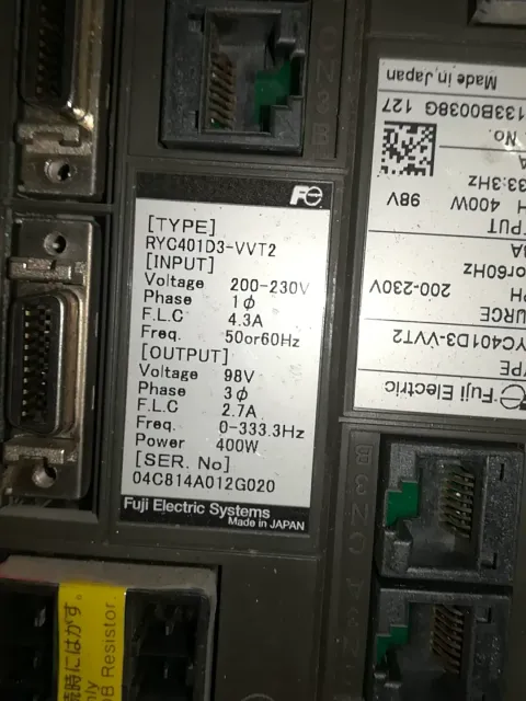Fuji Electric RYC401D3-VVT2; GYS401DC2-T2C Motor & Drive Component product photo 4