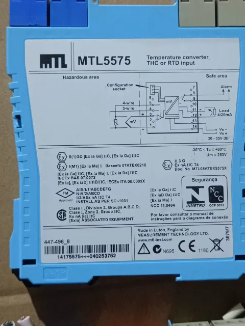 MTL MTL5575 Industrial Automation Component product photo 2