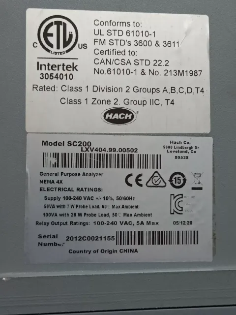 Hach LXV404.99.00552 / LXV404.99.00002 / LXV404.99.00502 Industrial Control Board product photo 4