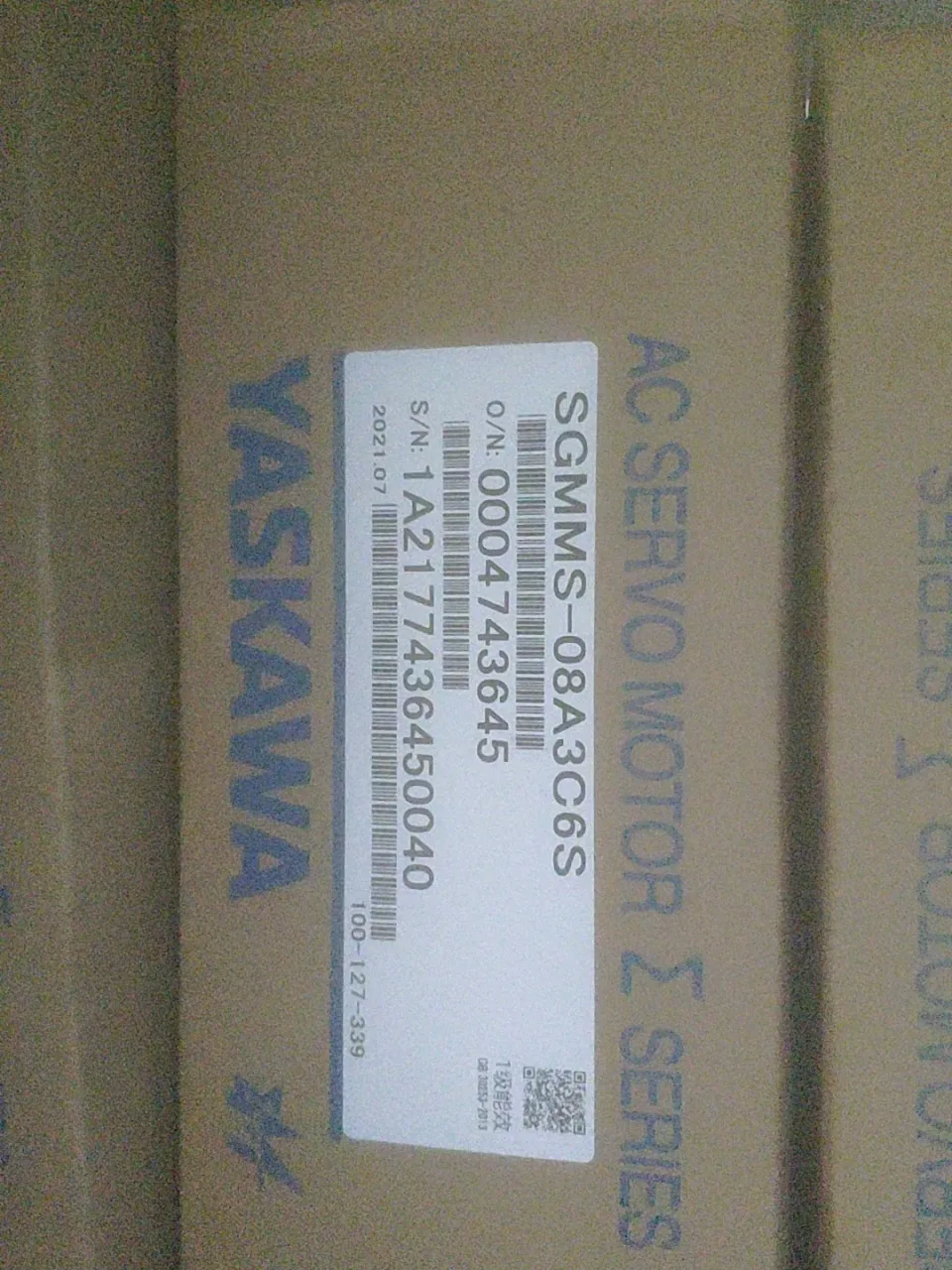 Yaskawa SGMMS-08A3C6S Motor & Drive Component product photo 1