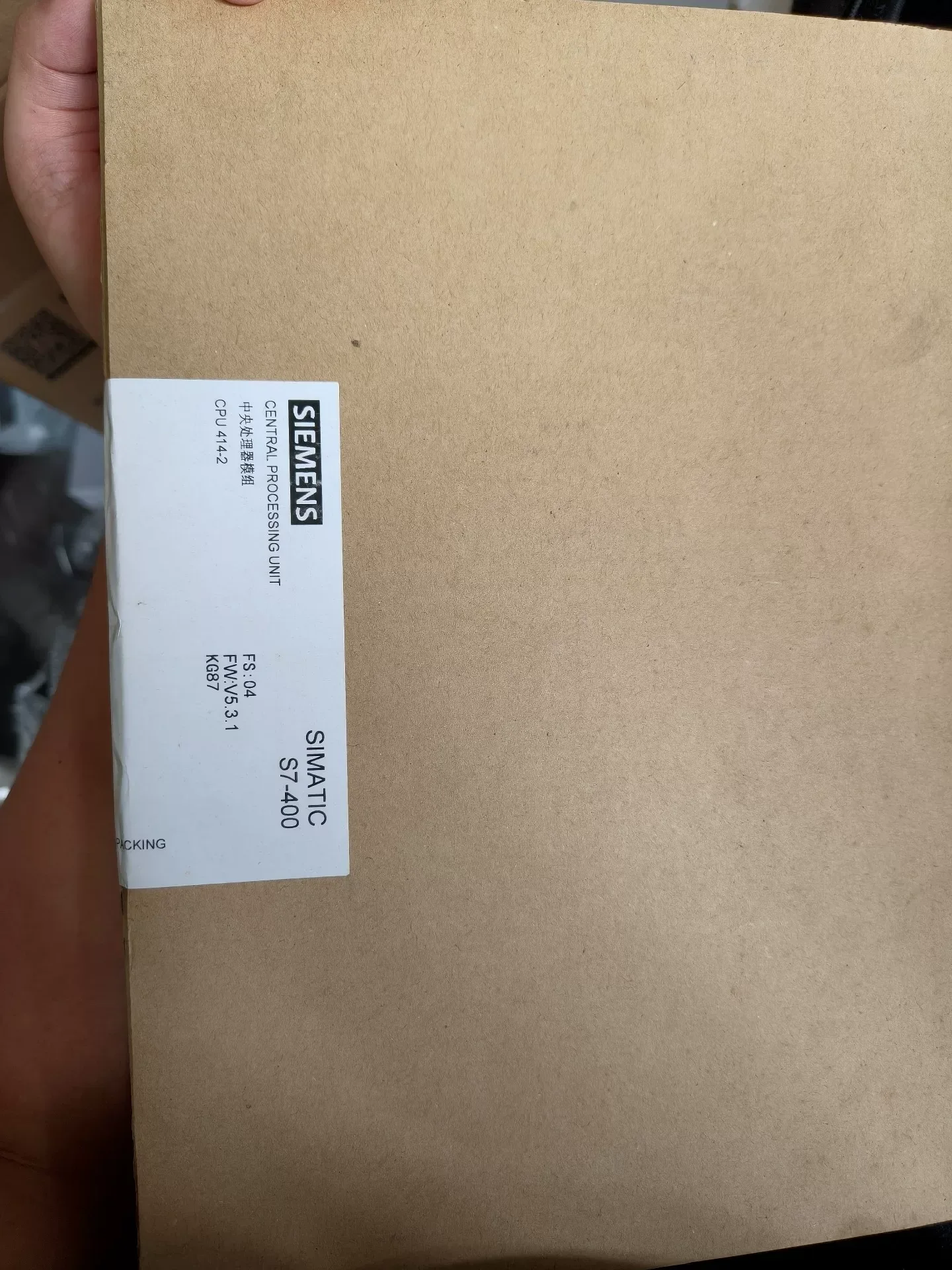 Siemens 6ES7414-2XK05-0AB0 Industrial Automation Component product photo 1