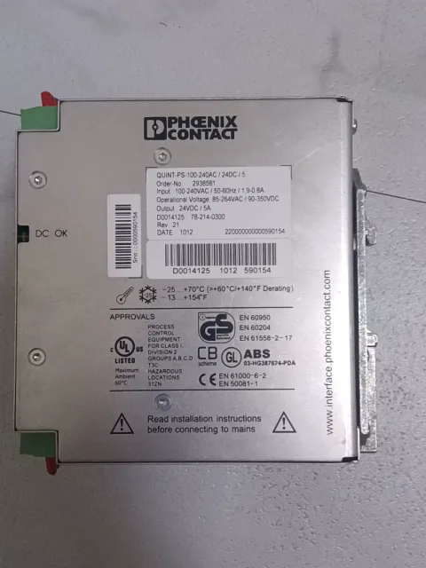 Phoenix Contact QUINT-BUFFER/24DC/20 / 2866213 + QUINT-PS-100-240AC/24DC/5 / 2938581 Power Electronics Module product photo 5