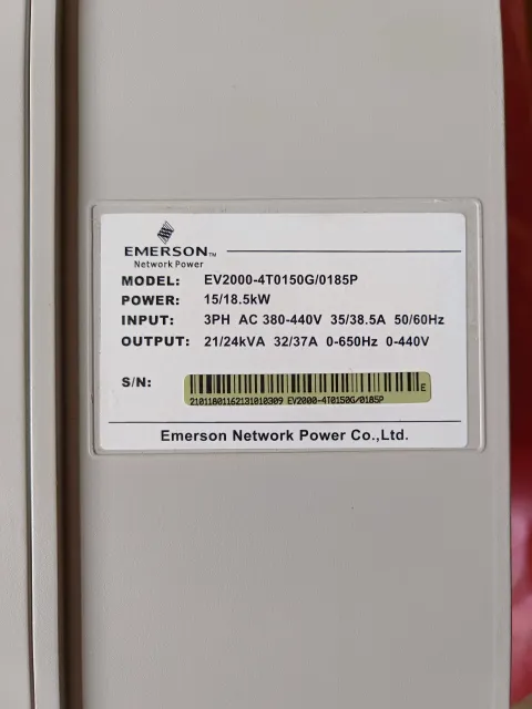Emerson EV2000-4T0150G/0185P Motor & Drive Component — product photo 9 of 11