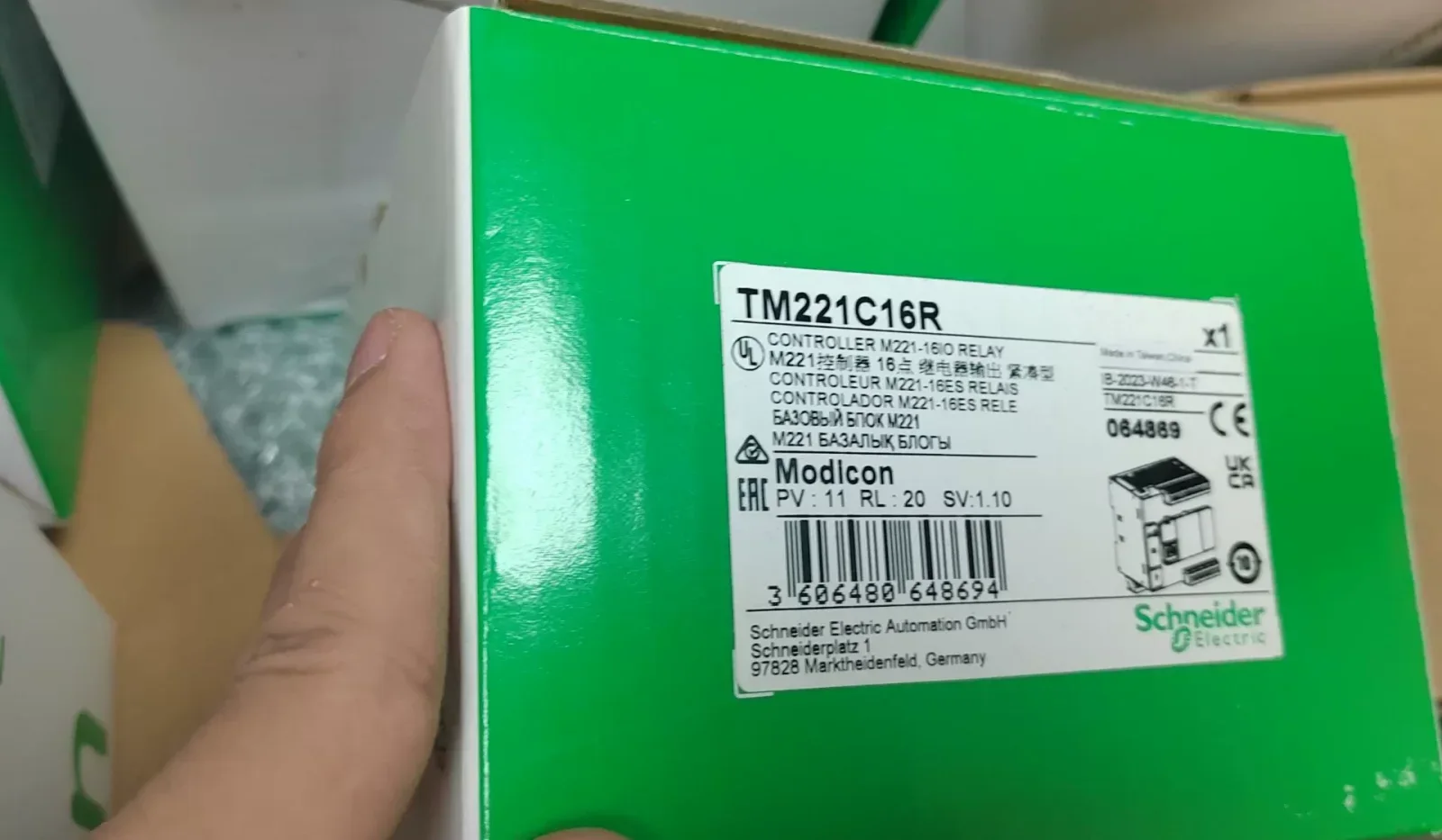 Schneider Electric TM221C16R PLC Module product photo 1