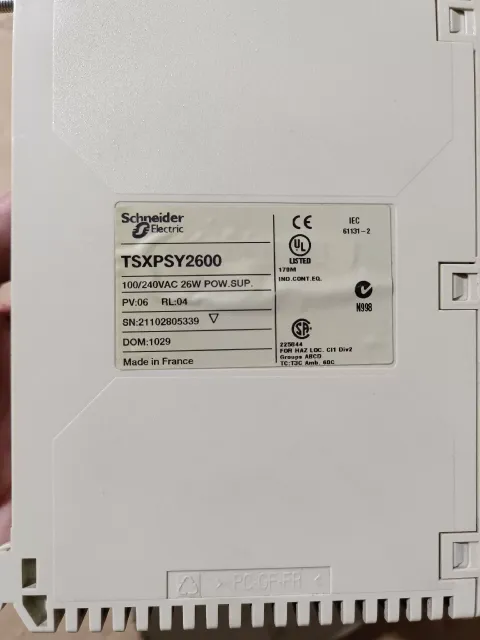 Schneider Electric TSXPSY2600 PLC Module product photo 7