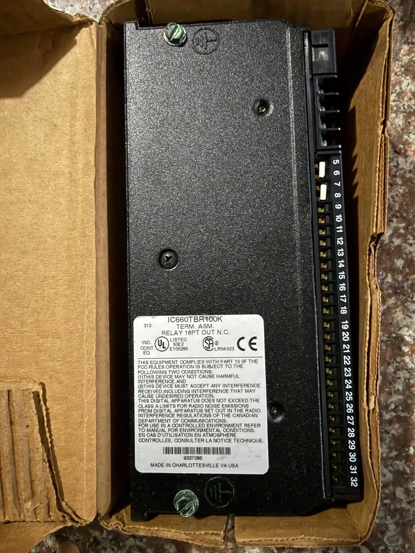 GE Fanuc IC660TBR100K Industrial Relay product photo 1