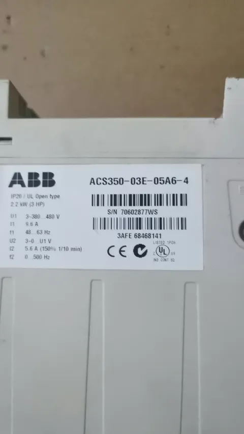 ABB ACS350-03E-05A6-4 Motor & Drive Component product photo 2
