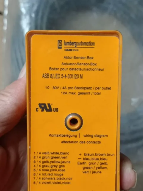 Lumberg Automation ASB 8/LED 5-4-331/20 M Industrial Sensor product photo 2