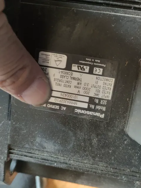 Panasonic MFDDTA390; MHMA302P1G Motor & Drive Component product photo 6