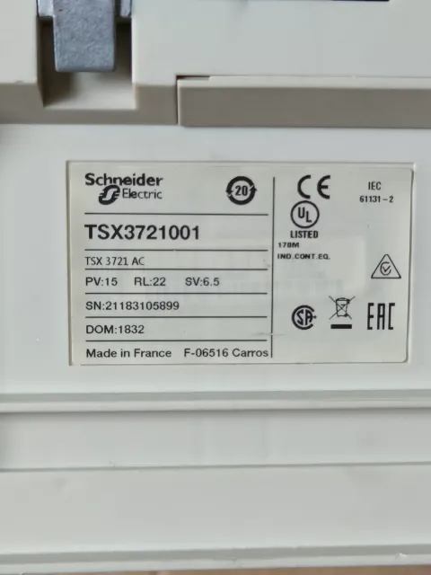 Schneider Electric TSX3721001 / TSX3722001 PLC Module product photo 2