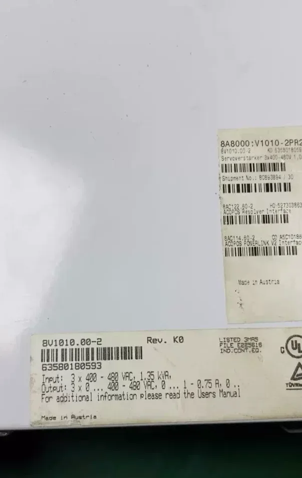 B&R 8V1010.00-2 Motor & Drive Component product photo 1