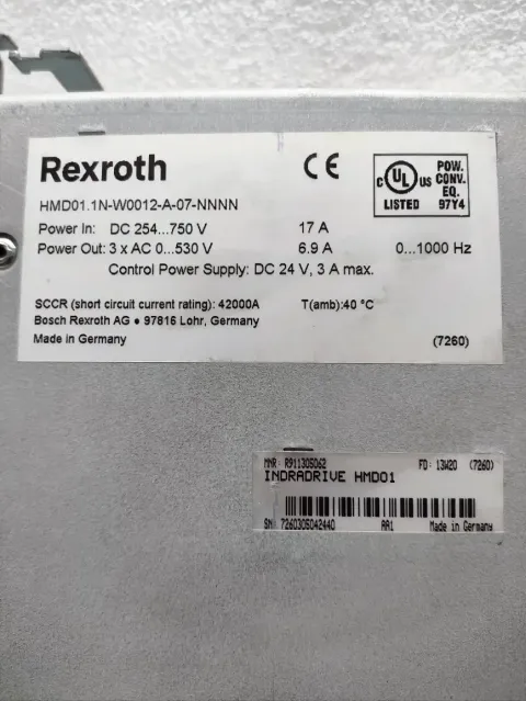 Bosch Rexroth HMD01.1N-W0012-A-07-NNNN Motor & Drive Component product photo 2
