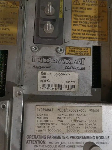 Rexroth Indramat TDM 1.2-100-300-W1-000 Motor & Drive Component product photo 5