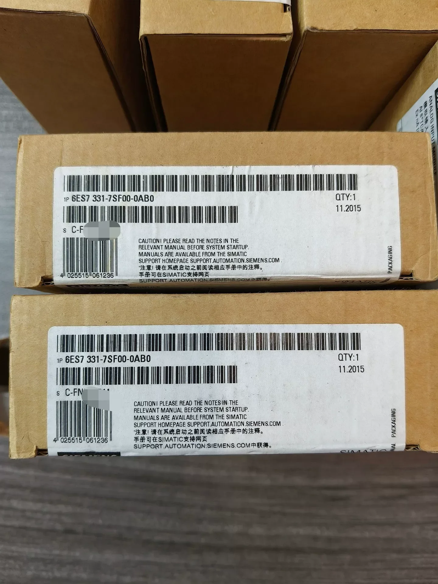 Siemens 6ES7331-7SF00-0AB0 Industrial Automation Component product photo 1