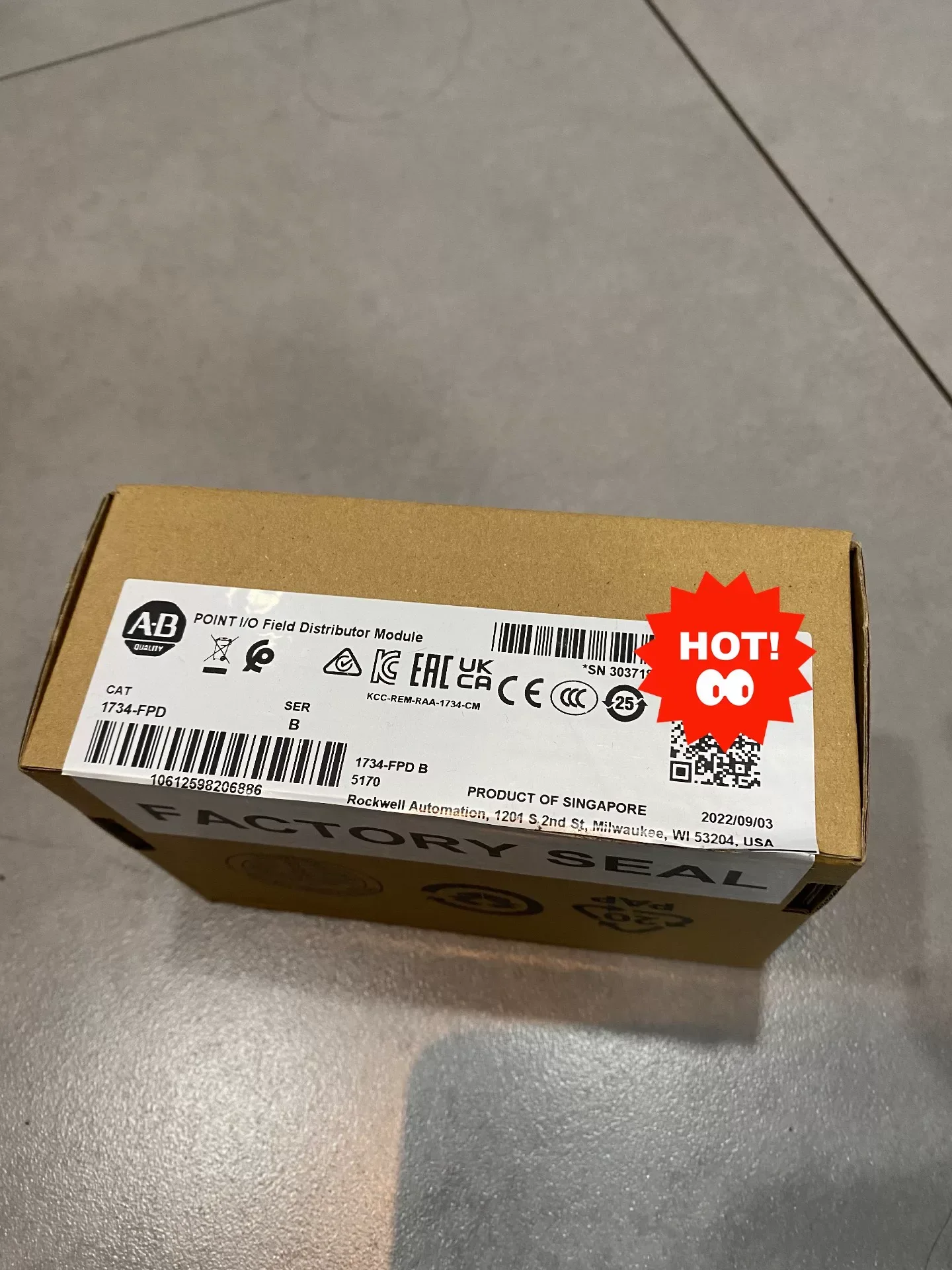 Allen-Bradley 1734-FPD I/O Module product photo 1