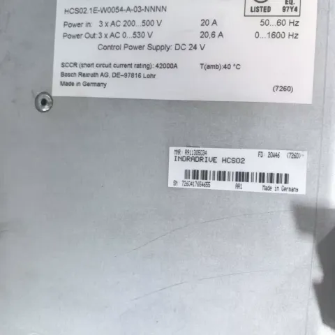 Bosch Rexroth HCS02.1E-W0054-A-03-NNNN / R911298373 Motor & Drive Component product photo 3