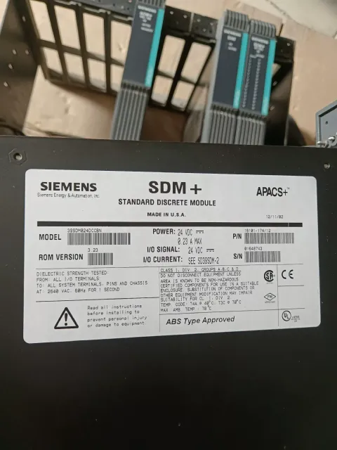 Siemens 39SDM024DCCBN 16101-174/12 / 39EAMCBN 16154-93/3 / 39ACM24BEN 16139-215/5 Industrial Automation Component product photo 2