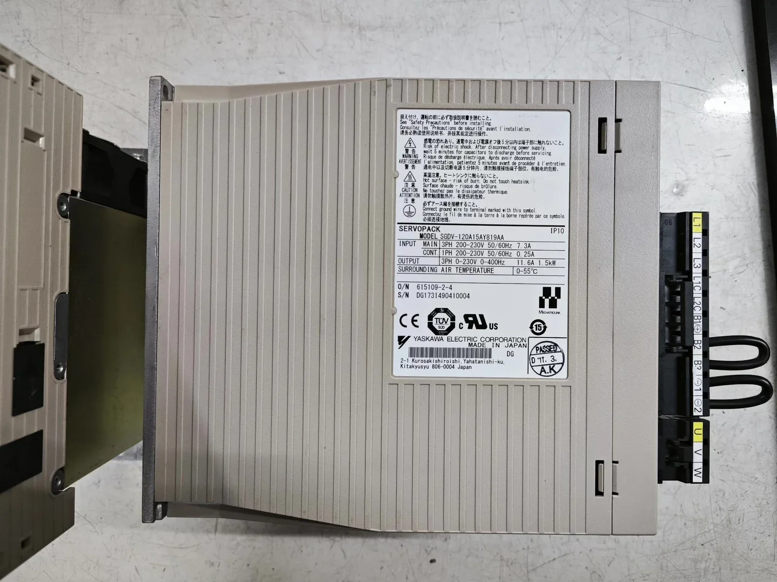 White Label SGDV-120A15AY819AA Motor & Drive Component product photo 1