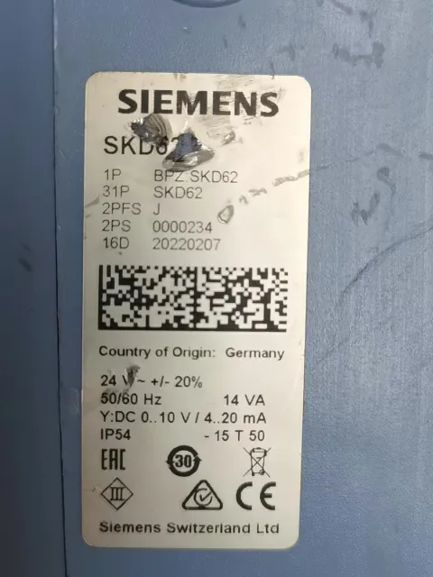 SIEMENS SKD62 Industrial Automation Component product photo 2