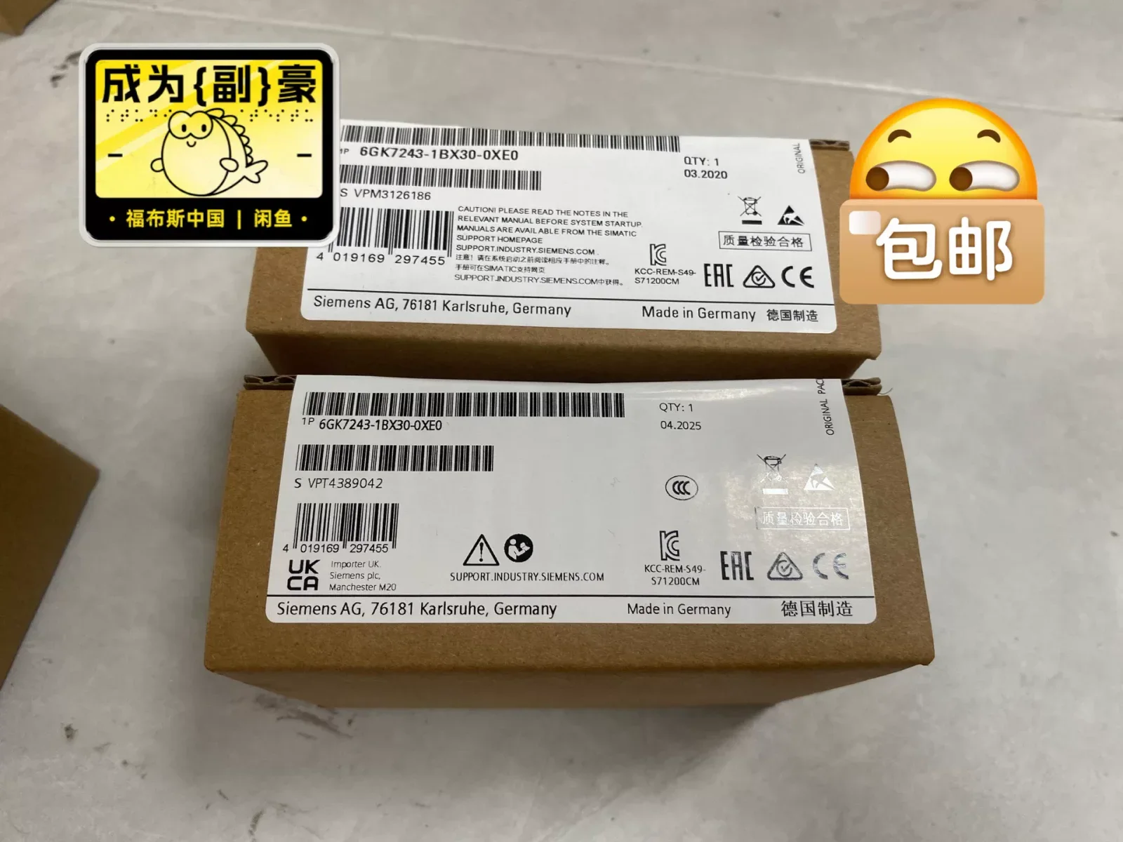 Siemens 6GK7243-1BX30-0XE0 Industrial Automation Component — product photo 1 of 6