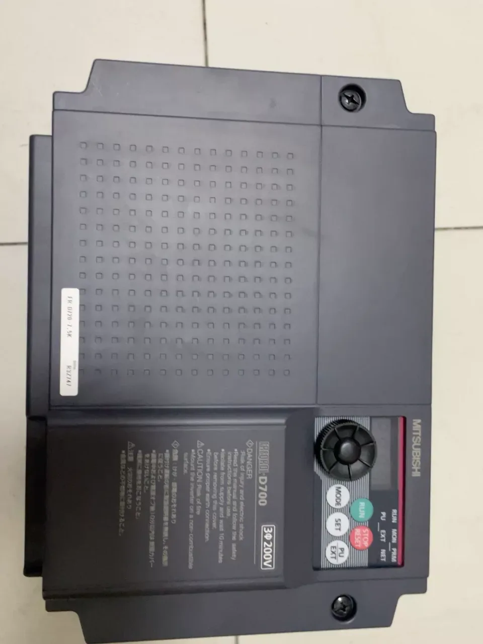 Mitsubishi Electric FR-D720-7.5K Motor & Drive Component product photo 1