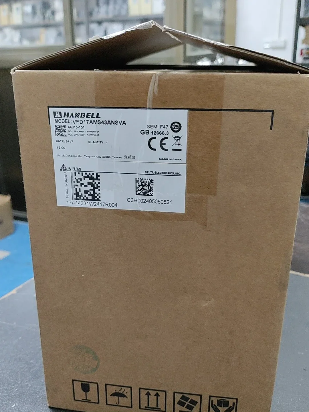 Delta VFD17AMS43ANSVA Motor & Drive Component product photo 1