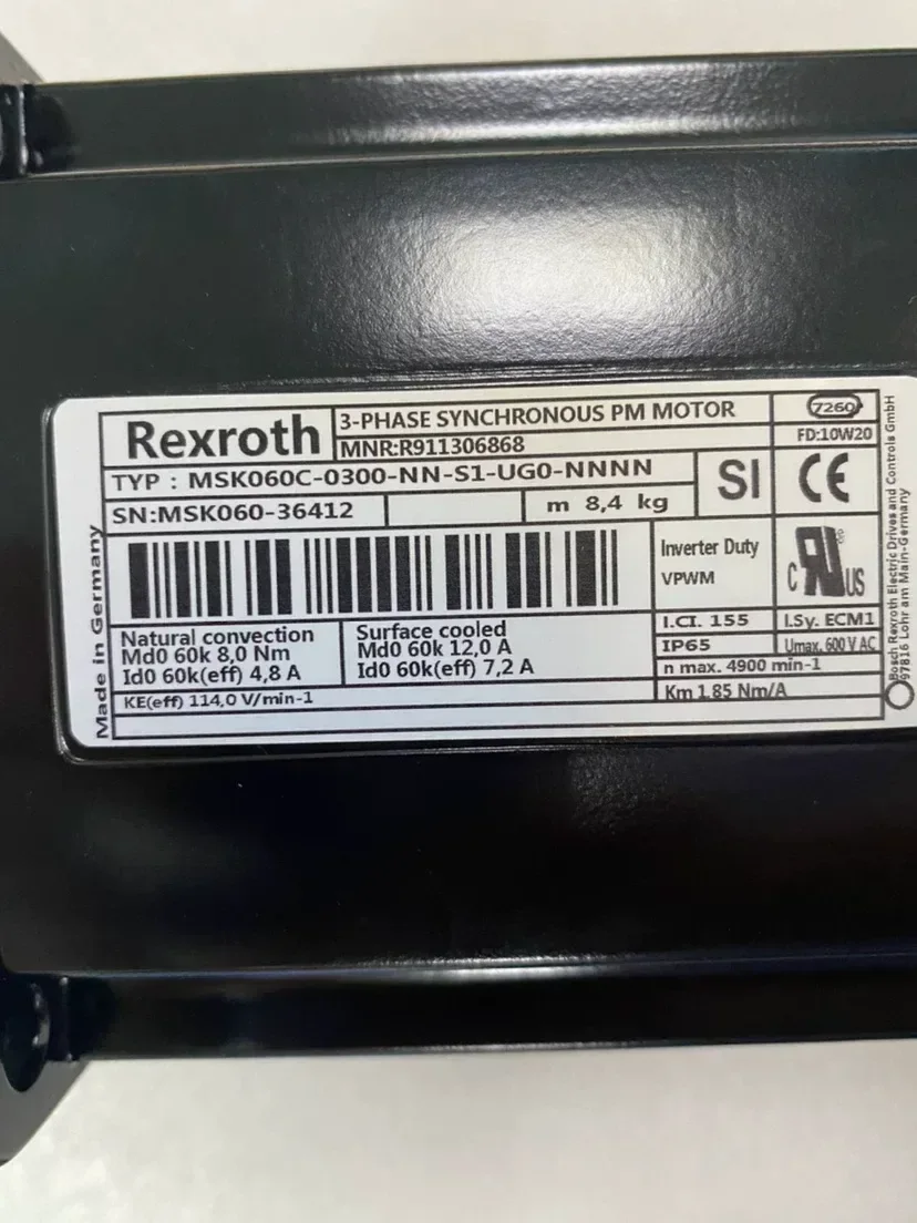 Bosch Rexroth MSK060C-0300-NN-S1-UG0-NNNN Motor & Drive Component product photo 1