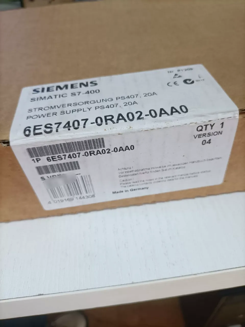 Siemens 6ES7407-0RA02-0AA0 Power Electronics Module product photo 1