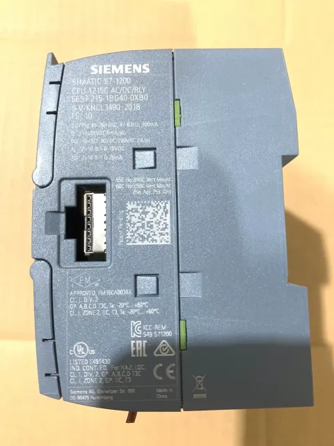 Siemens 6ES7215-1BG40-0XB0 PLC Module — product photo 3 of 8