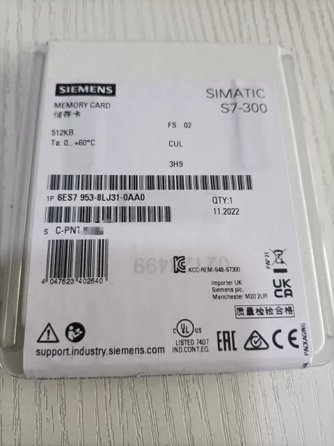 Siemens 6ES7 953-8LJ31-0AA0 Industrial Automation Component product photo 1