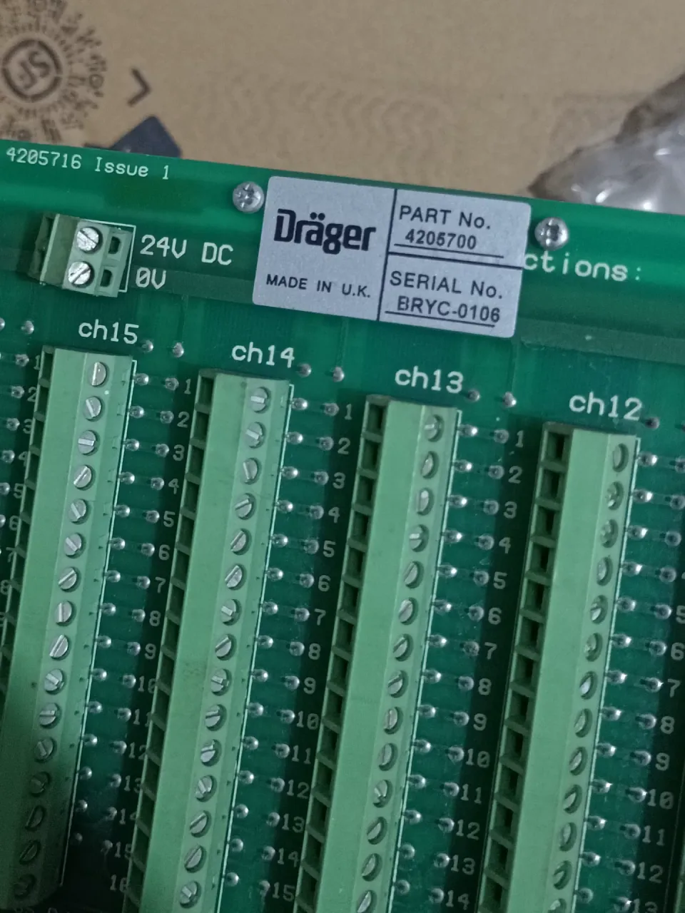 Dräger 4205700 Industrial Control Board product photo 1