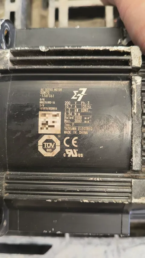 Yaskawa SGD7S-120A00A002; SGM7G-13AFC61 Motor & Drive Component product photo 5