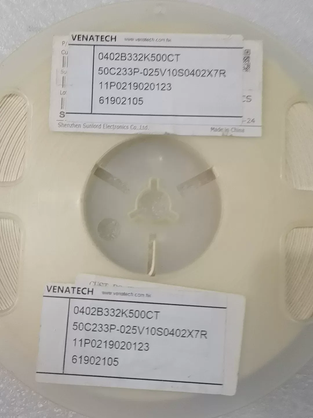 VENATECH 0402B332K500CT Industrial Automation Component — product photo 1 of 7
