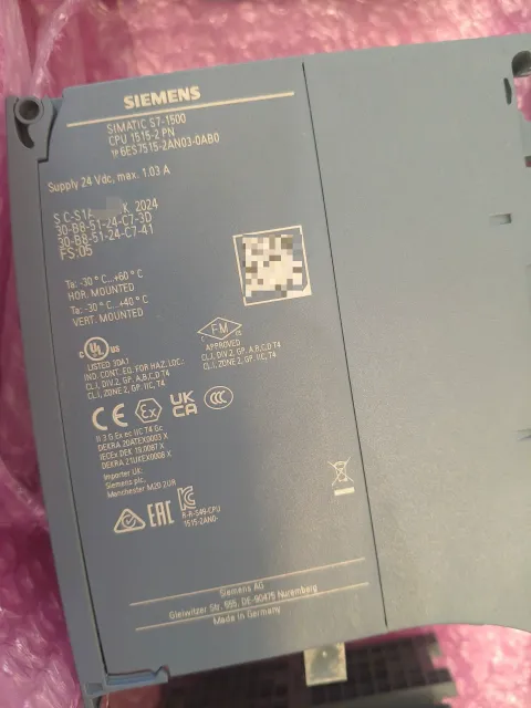 Siemens 6ES7515-2AN03-0AB0 Industrial Automation Component — product photo 3 of 3
