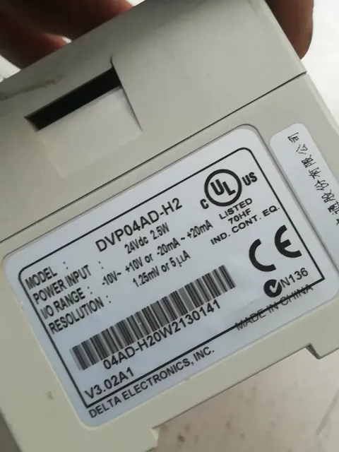 Delta DVP80EH00R3; DVP04AD-H2 PLC Module product photo 7