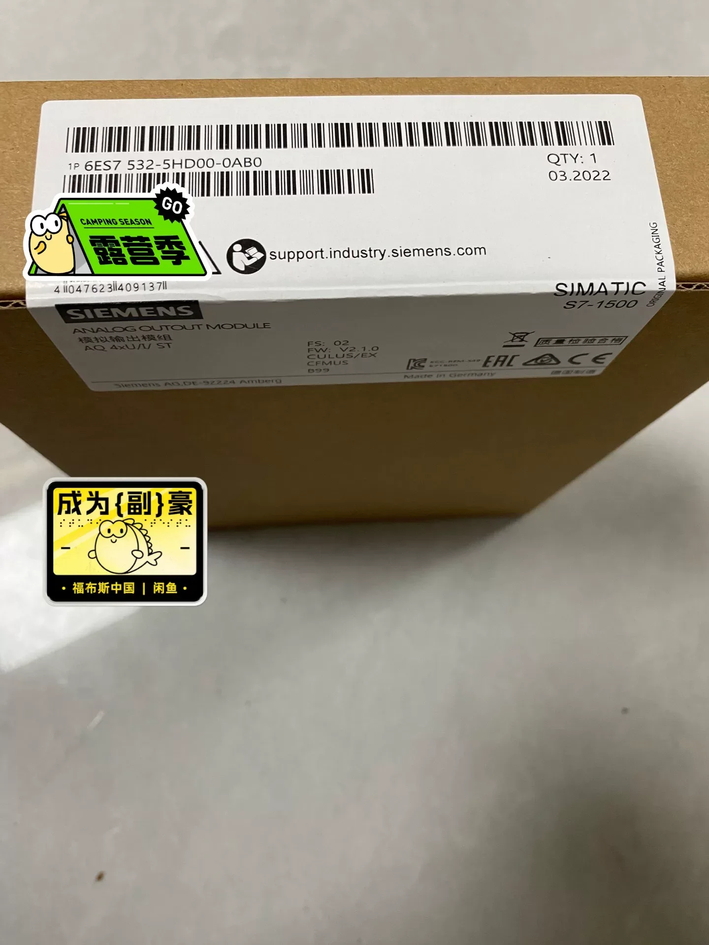 Siemens 6ES7532-5HD00-0AB0 PLC Module product photo 1