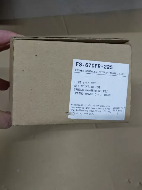 Fisher FS-67CFR-225 Industrial Automation Component product photo 1