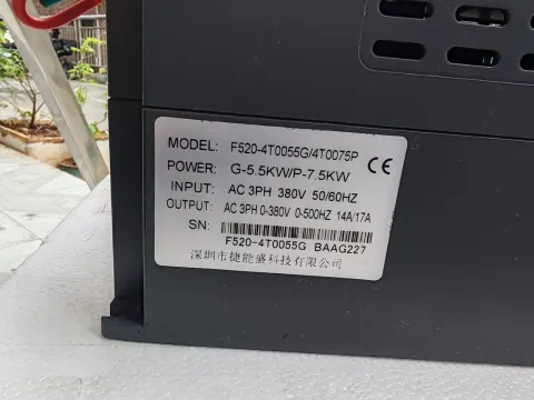 Jienengsheng F520-4T0055G/4T0075P Motor & Drive Component product photo 4