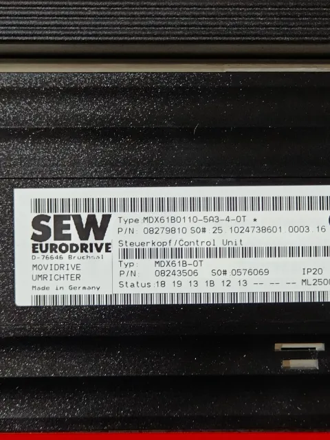 SEW-EURODRIVE MDX61B0110-5A3-4-0T Motor & Drive Component product photo 2