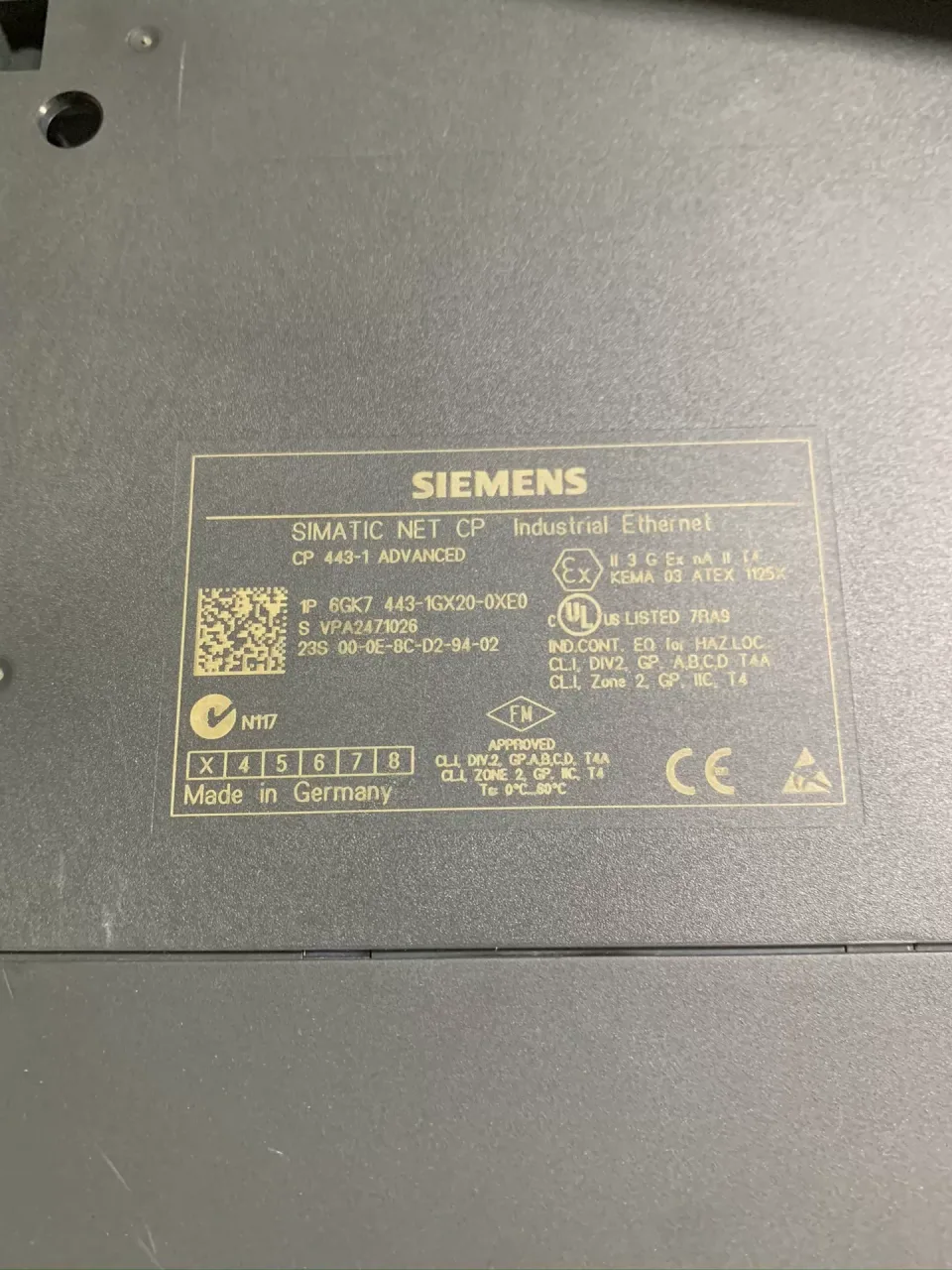 Siemens 6GK7443-1GX20-0XE0 Industrial Automation Component product photo 1