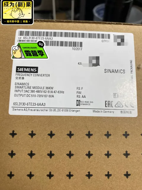 Siemens 6SL3130-6TE23-6AA3 Industrial Automation Component product photo 1