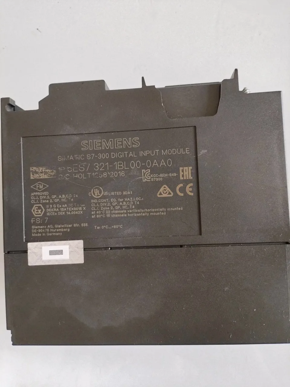 Siemens 6ES7 321-1BL00-0AA0 Industrial Automation Component product photo 1