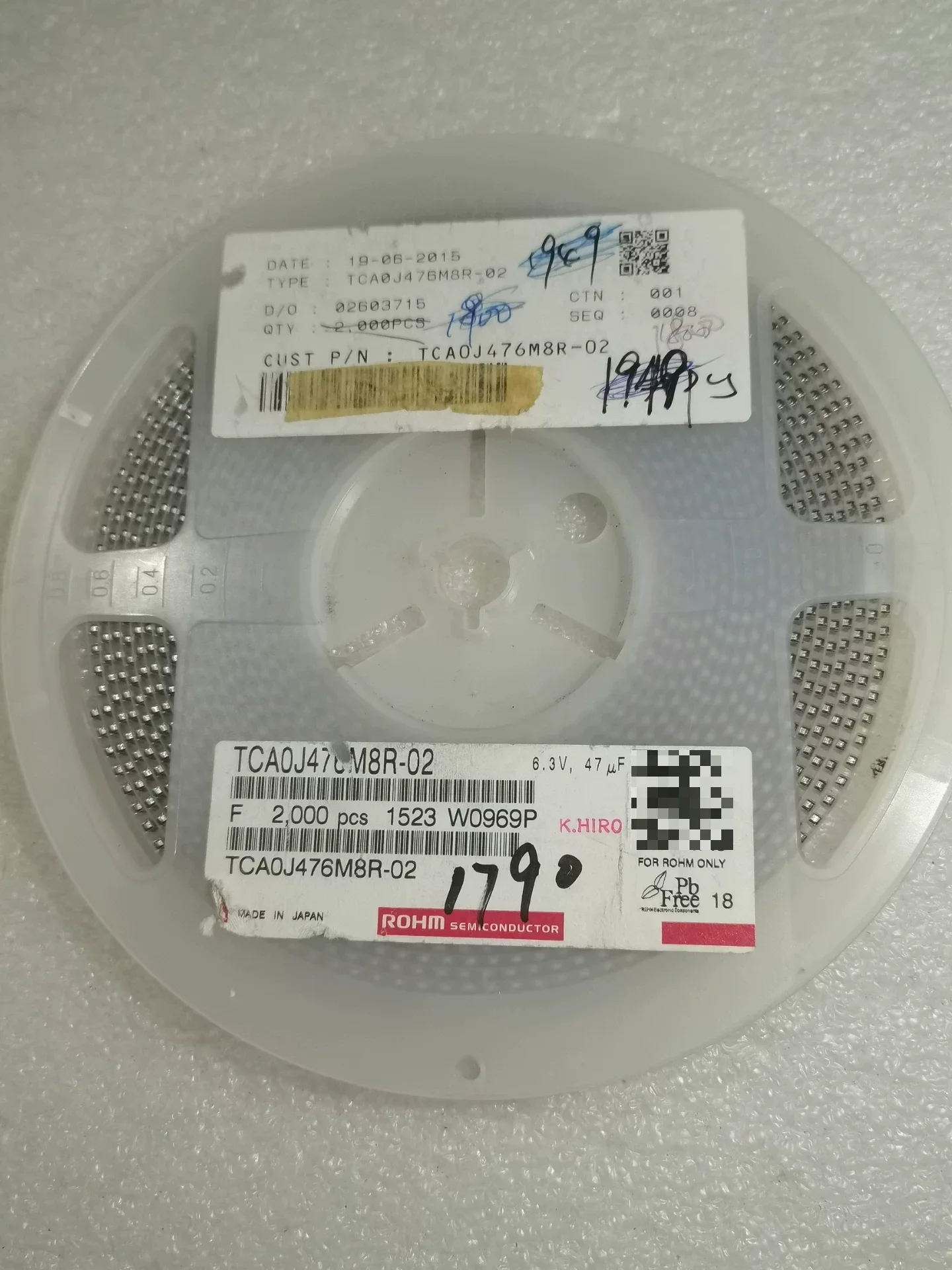 ROHM TCA0J476M8R-02 Industrial Automation Component — product photo 1 of 13