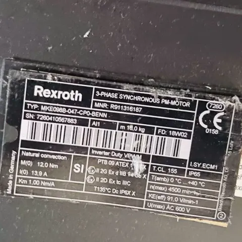 Bosch Rexroth MKE098B-047-CP0-BENN Motor & Drive Component product photo 2