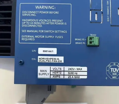 Aerotech NDRIVEHPE50-S-DUALPSO-FAN-230 Motor & Drive Component product photo 3