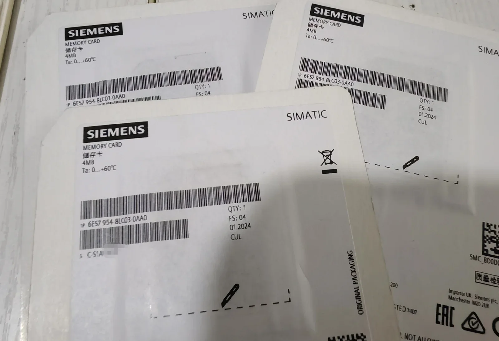 Siemens 6ES7 954-8LC03-0AA0 Industrial Automation Component product photo 1